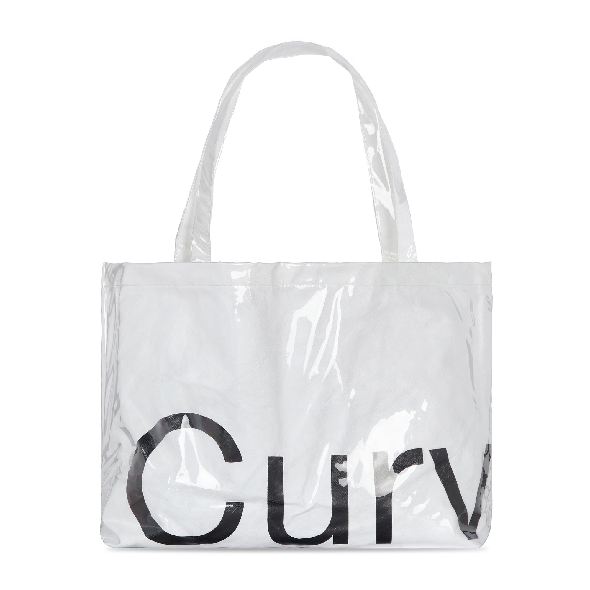 Large White Curves Tyvek Tote