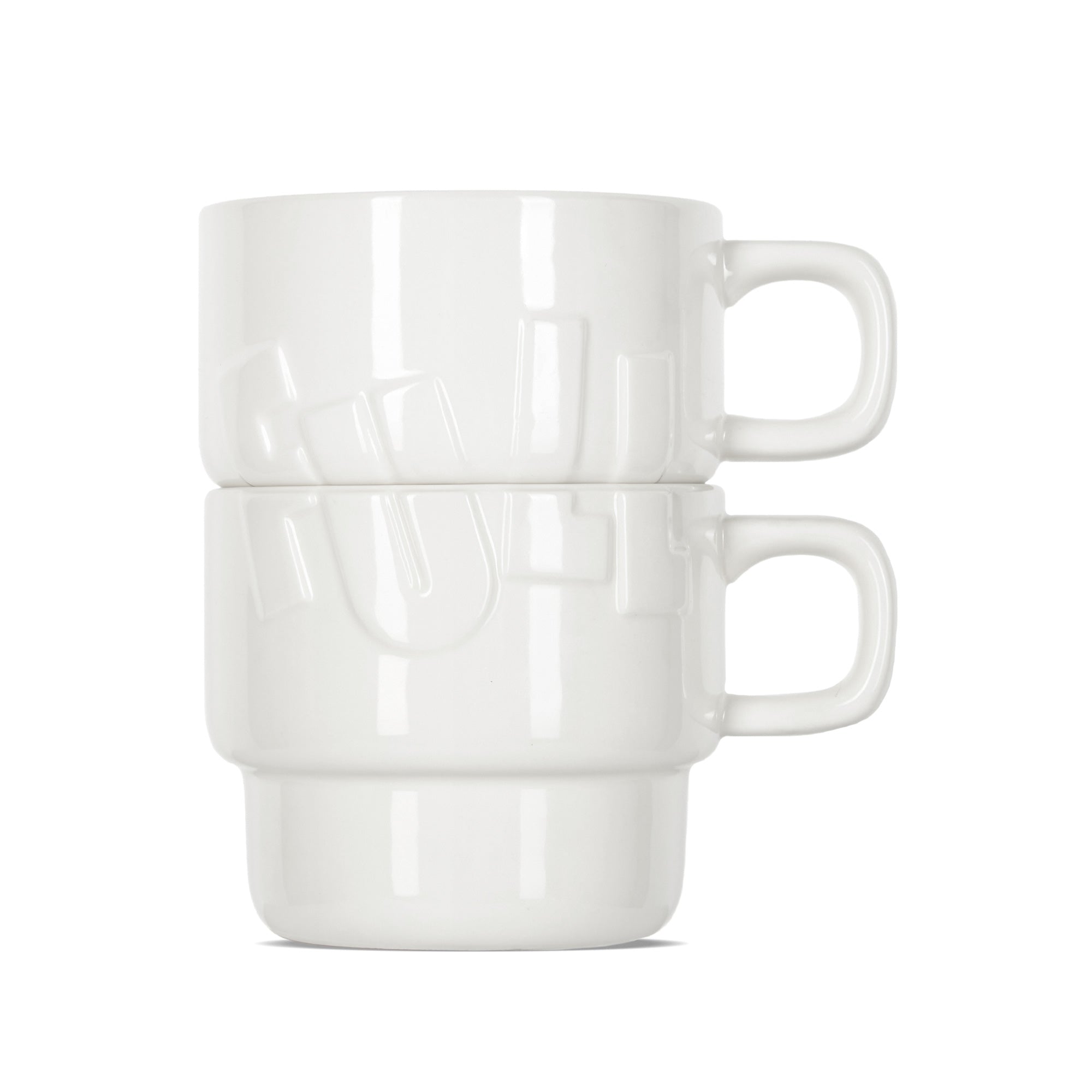 White ‘Half Full’ Cups (Set of 2)